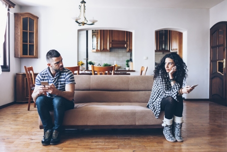 Couple getting divorced